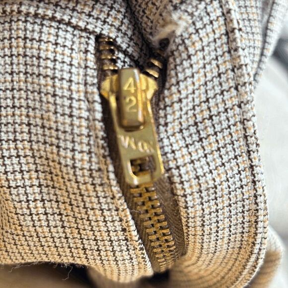 Levi's Vintage 1978 Sta-Prest Plaid R Only Tab Rare Talon Hippie Disco 33x30 - Picture 2 of 8